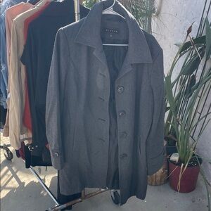 Gray Button-Up Coat